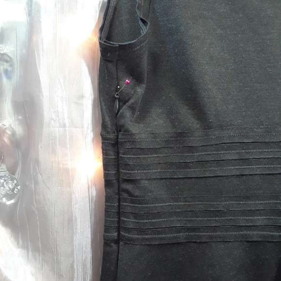 Max Studio Charcoal Grey Dress w/Side Zipper Sz M - Picture 6 of 7